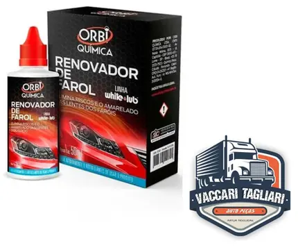 Renovador Líquido De Faróis Orbi Farol Novo Automotivo