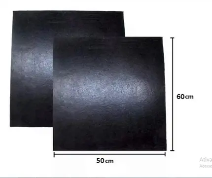 Apara Barro - Tapete Borracha 60x50 Preto S/ Suport Caminhão