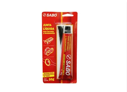 Junta Cola Silicone Sabó Alta Temperatura Preto Motor 75000