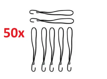 Kit 50 Elastico Extensor Borracha Lona Caminhão Carreta