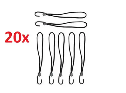 Kit 20 Elastico Extensor Borracha Lona Caminhão Carreta