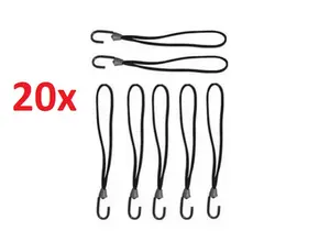 Kit 20 Elastico Extensor Borracha Lona Caminhão Carreta