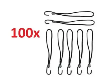 Kit 100 Elastico Extensor Borracha Lona Caminhão Carreta