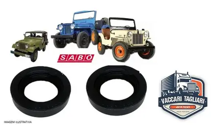 2 Retentor Pinhão Diferencial Willys F75 Rural Jeep