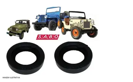 2 Retentor Pinhão Diferencial Willys F75 Rural Jeep