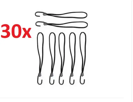 Kit 30 Elastico Extensor Borracha Lona Caminhão Carreta