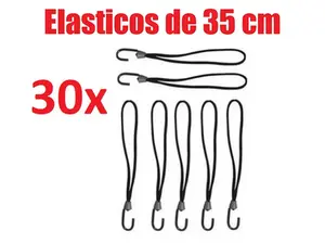 Kit 30 Elastico Extensor Borracha Lona Caminhão Carreta