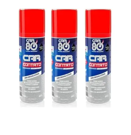 3 Limpa Contato Eletrico Spray P/ Eletronicos Car80
