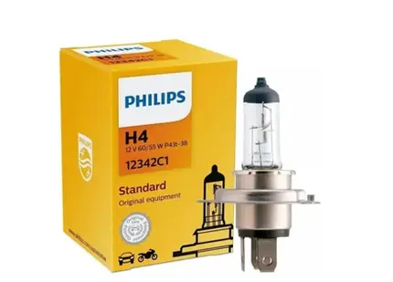 Kit 4 Lampada Philips Halogena H4 12v 60w / 55w Standard