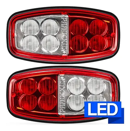 Par Lanterna Led Carretinha Carreta Jet Ski Barco Blindada