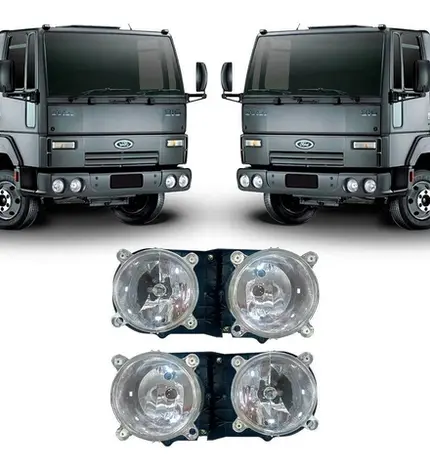 Farol Ford Cargo 815 816 712 - Duplo Horizontal - Par