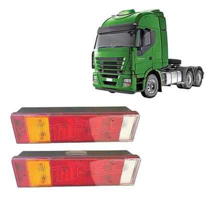 Par Lanterna Traseira Compatível Iveco Stralis Tector