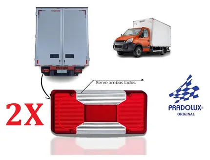Par Lente Da Lanterna Traseira Iveco Daily 35s14 70c16 Após 2008
