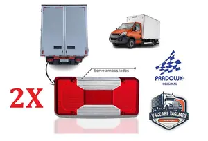Par Lente Da Lanterna Traseira Iveco Daily 35s14 70c16 Após 2008