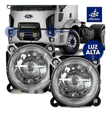Par Farol Luz Alta Caminhão Ford Cargo Panda a partir 2011