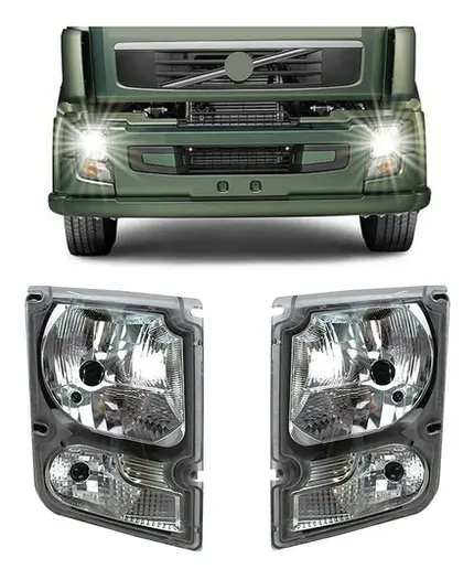 Par Farol Volvo Vm Lado Esquerdo Caminhão 2006 Á 2013