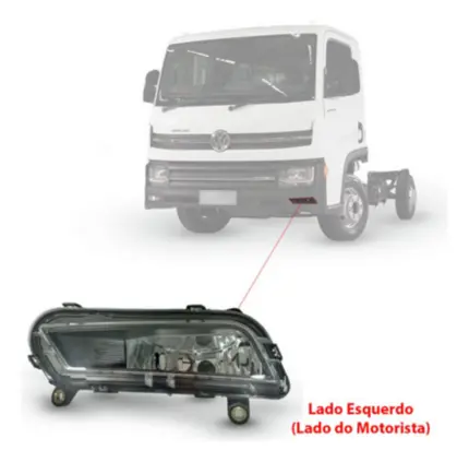 Par Farol Auxiliar Neblina Vw Novo Delivery