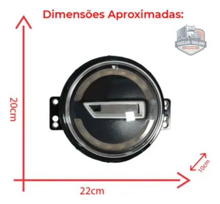 Par Farol Dianteiro Pisca 24v Vw Constellation LED