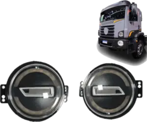 Par Farol Dianteiro Pisca 24v Vw Constellation LED