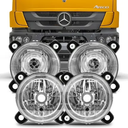 Kit  Farol Alto Baixo Atego Atron Mercedes Caminhão