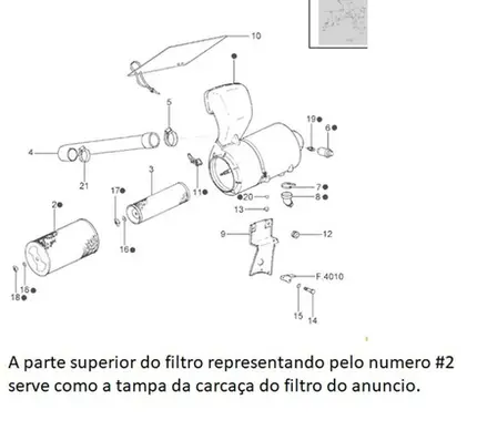 Carcaça Filtro Ar Ford Cargo 712 814 815 815s 815e 915e