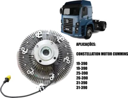 Embreagem Viscosa Vw 19-390 25-390 Constellation 12/18