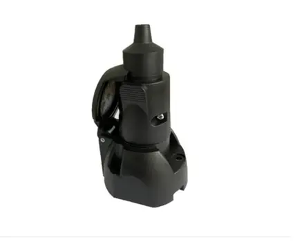 Tomada Fêmea E Tomada Macho Plug Preto Carretinha Engate