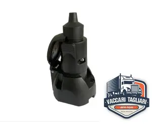 Tomada Fêmea E Tomada Macho Plug Preto Carretinha Engate