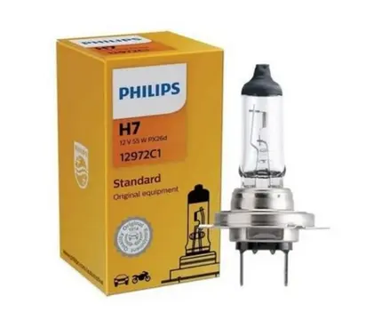 Lampada Farol H7 Automotiva 12v 55w Philips 12972c1 Original