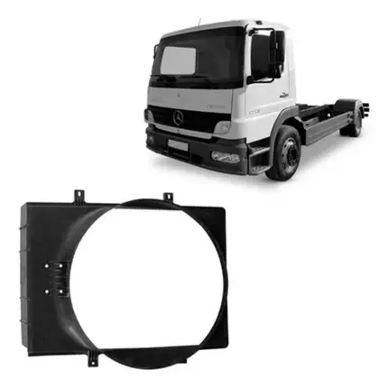 Defletor Saia Radiador Mercedes Benz Atego 1718/2430/2426/2730/3026/3030/1719/1726/1728/1723