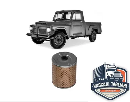 Filtro De Oleo Jeep Willys Cj3 Cj5 Rural F-75 Aero Willys