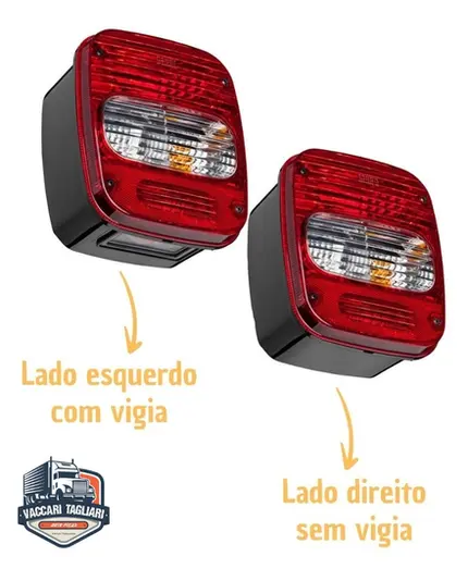 Par Lanterna Traseira Caminhão Vw Constellation 2012 2013 ..