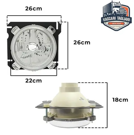 Par Farol Caminhão Vw Volks Constellation 15180 13180 24250 26260