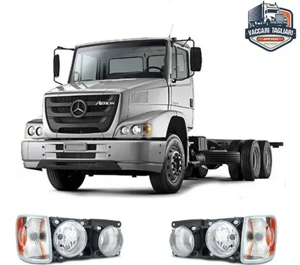 Par Farol Mb Atron 1319 1635 1719 2324 Bicudo - Com Lanterna