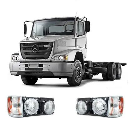 Par Farol Mb Atron 1319 1635 1719 2324 Bicudo - Com Lanterna