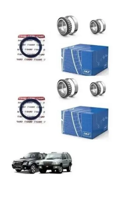 Kit Rolamento Retentor Roda Dianteira S10 Blazer 4x2 95/11