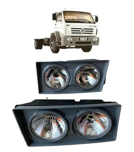 Par Farol Caminhao Vw Titan Worker 2003 Em Diante