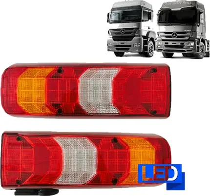 Par Lanterna Traseira Led Mercedes Benz Actros Mb Axor Atego