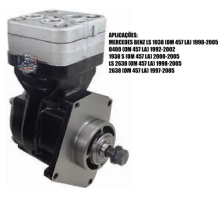 Compressor Ar Mercedes Benz 1938 2638 O400 Motor Om457