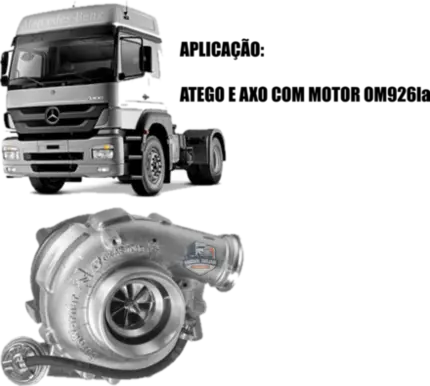 TURBINA ATEGO AXOR OM926LA 2012 A 2021
