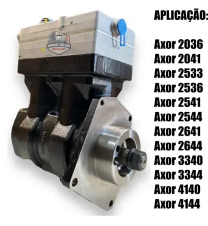 Compressor Ar Axor 2640 2644 3340 4140 4144 2 Cilindro Om457