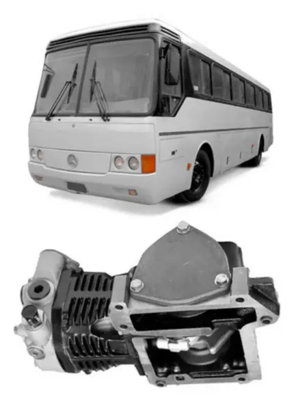 Compressor Ar Monocilindro MB 1625 1630 1632 1633 1634 1929 1935 1938 1941 2225 2236 2325 OM447 OM449