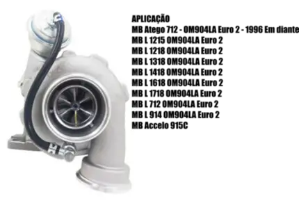 TURBINA MERCEDES ATEGO ACCELO OM 904