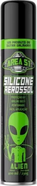 Silicone Aerossol Area 51 Perfumado Alien 400ml Central Sul