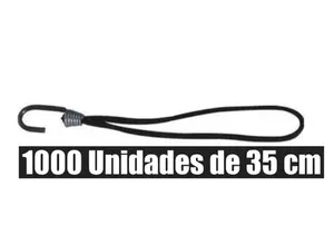 1000 CORDA ELASTICA PRETA BORRACHINHA LONA