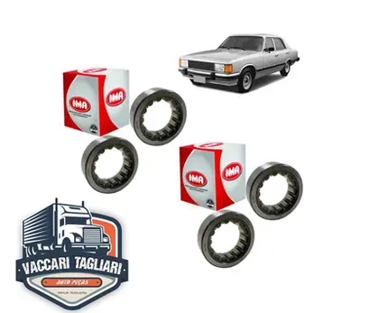 2 Rolamentos Traseiro Ima Gm Opala 1975 1976 1977 1978 1979