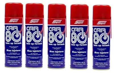 Kit 5 Descarbonizante Car80 Limpa Bico Carburadores 300ml