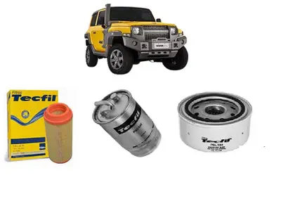 Kit Filtro Troller T4 2.8 Combustível, Ar E Oleo 01/05