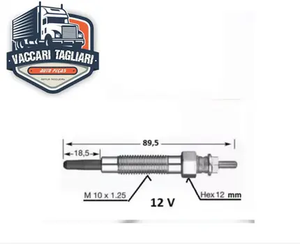 Jogo 4 Vela Aquecimento Hr Kia L200 K2500 Hyundai Bongo