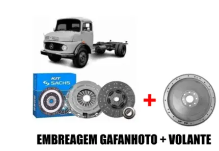 Embreagem Mb L1313 L1513 L2213 (310mm)  Gafanhoto + Volante